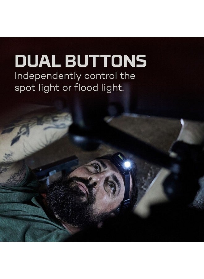 NEBO Einstein Rechargeable 400 Lumen Headlamp Grey and Black 9.8 x 4.4 x 12.3 cm NEB-HLP-0005-G - Image 3