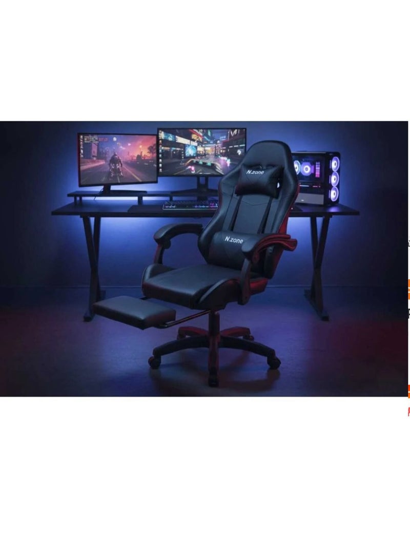 Luxury Gaming Chair with Leather Backrest - Image 1