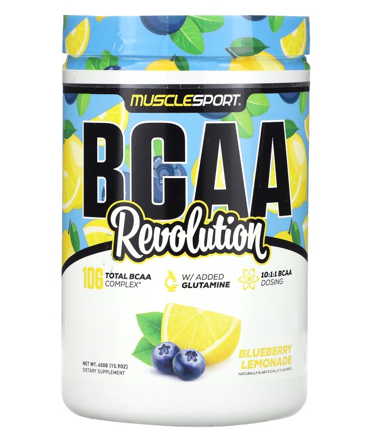 MUSCLESPORT BCAA Revolution Blueberry Lemonade 15.9 oz (450 g)