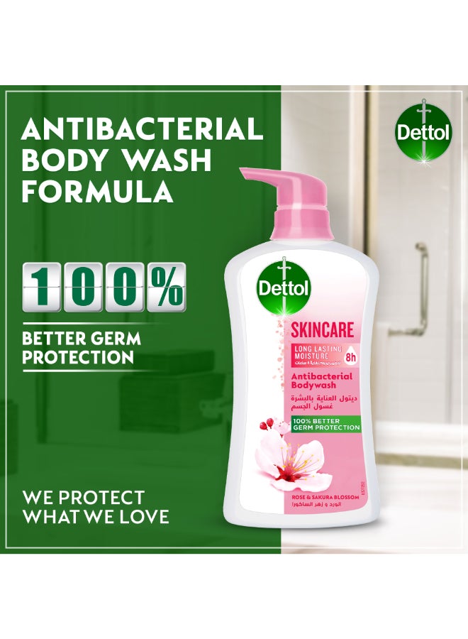 Dettol Skincare  Bodywash Rose And Sakura Blossom Fragrance Rose And Sakura Blossom 700ml - Image 3