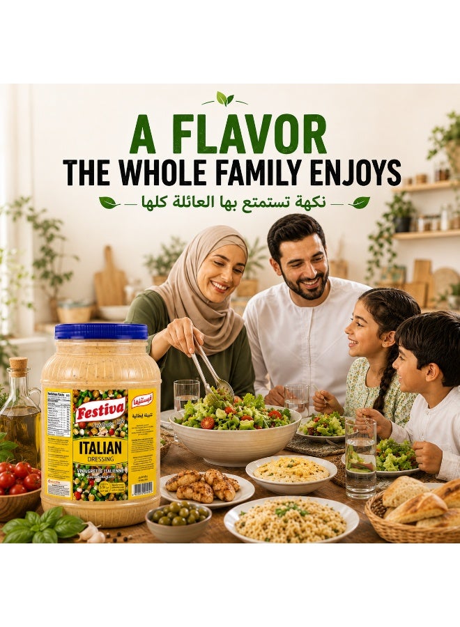Festiva Italian Dressing 3.78L - Tangy Salad Dressing and Sandwich Spread for Burgers, Wraps and Snacks - Dip and Dressing Sauce - Image 5