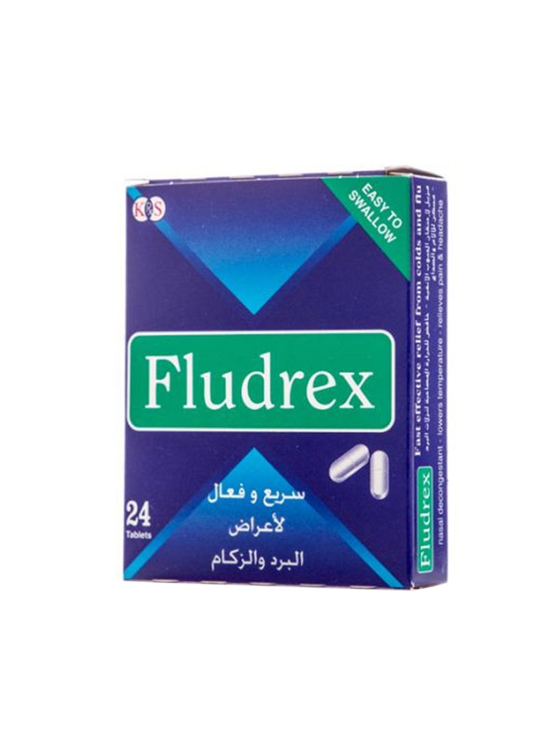 FLUDREX أقراص البرد والأنفلونزا 24 قرص 
