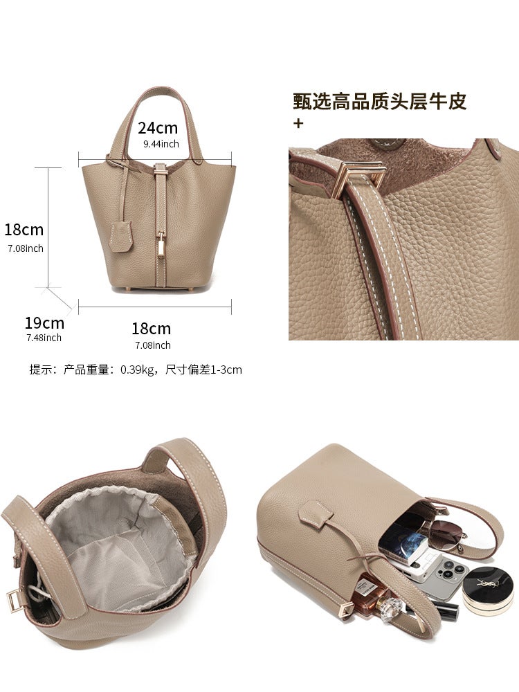 Selling Women'S Bags Fashion Versatile Basket Bucket Bag High-End Niche Design Handbag For Women - Image 5