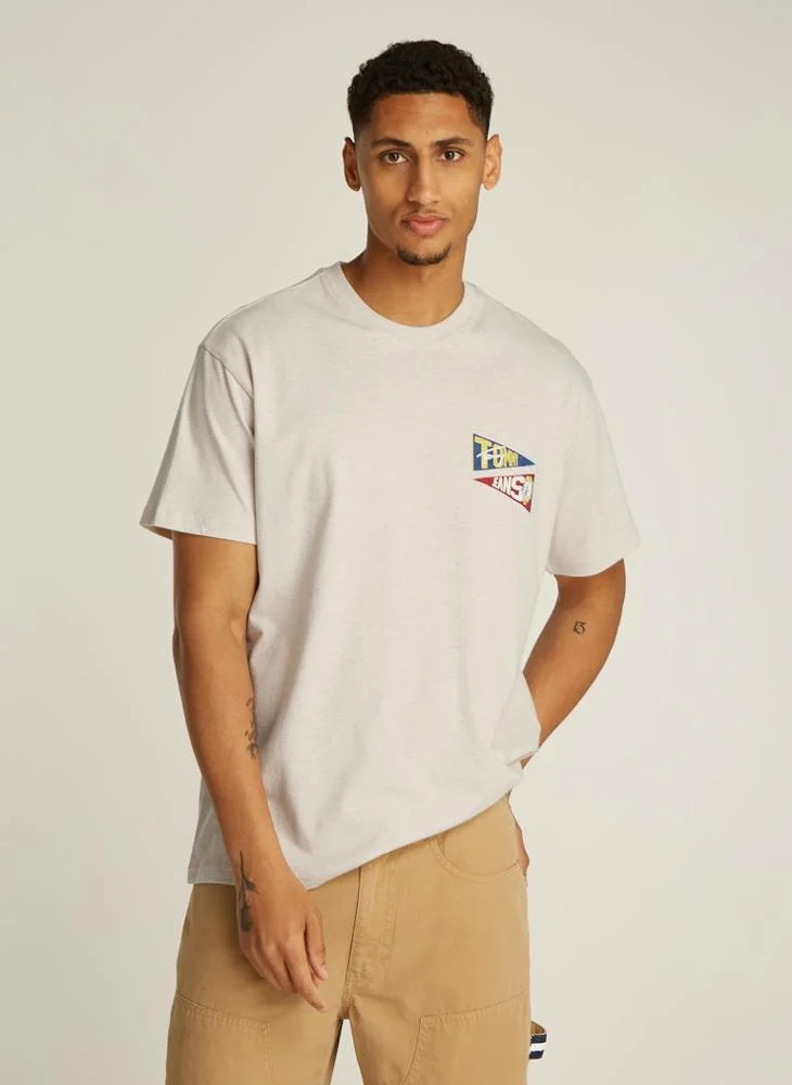 تومي جينز Logo Crew Neck T-Shirt