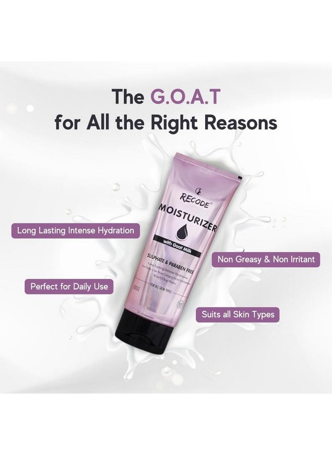 Recode recode Goat Milk Moisturizer Cream For Face & Body 100Ml | Intense Hydration For Daily Use | Non Greasy | Non Irritant | Suitable For All Skin Types  - Image 3