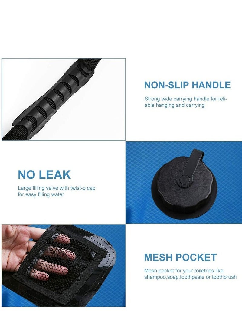 SYOSI Solar Shower Bag,5 gallons/20L Solar Heating Camping Shower Bag with Removable Hose and On-Off Switchable Shower Head for Camping Beach Swimming Outdoor Traveling Hiking - Image 4