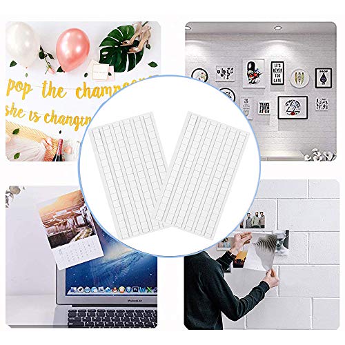 EBANKU Reusable Adhesive Putty for Nails, 204 Pcs Adhesive Poster Putty White Removable Tacky Putty Non-Toxic for Posters, Photo Frames, Hand Handles, Nail Art, Photography - Image 2