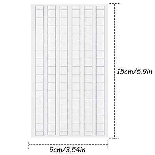 EBANKU Reusable Adhesive Putty for Nails, 204 Pcs Adhesive Poster Putty White Removable Tacky Putty Non-Toxic for Posters, Photo Frames, Hand Handles, Nail Art, Photography - Image 3