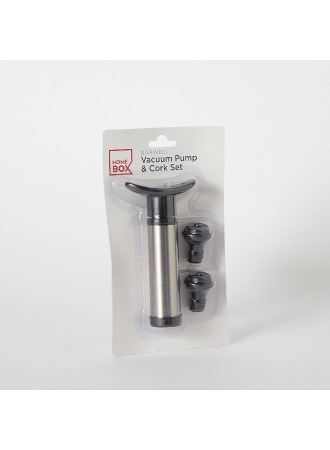 Home Box Barwell 3-Piece Vacuum Pump and Cork Set 16 x 3.7 x 8.3 cm - Image 4