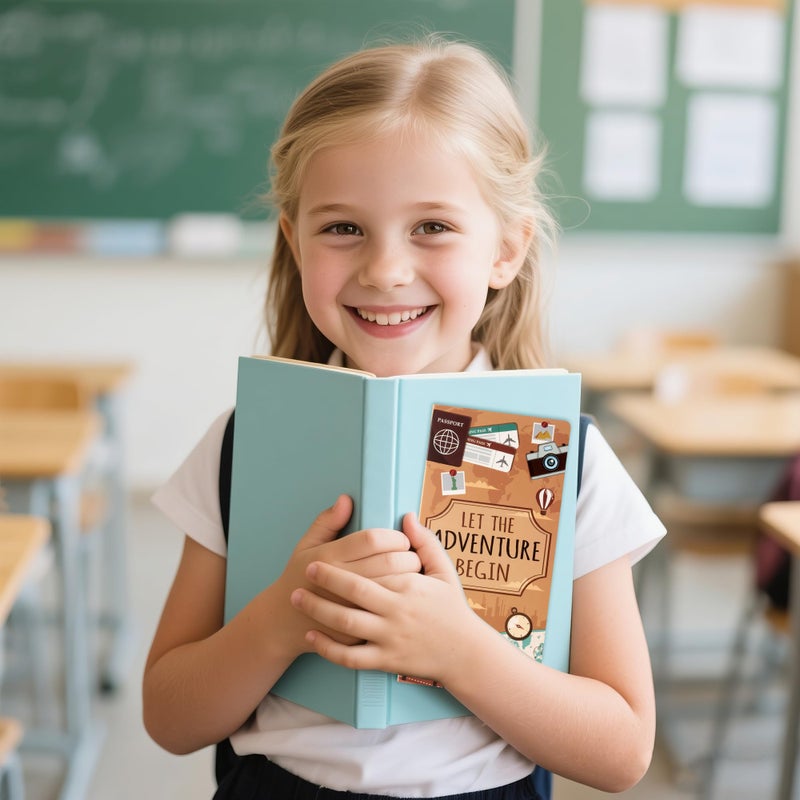 Xqumoi Let The Adventure Begin Sticky Notes Set - 550 Sheets - Travel Themed Self-Stick Notes Pads Divider Tabs Bundle Writing Memo Pads Journaling Planners Office Supplies Small Gift - Image 5