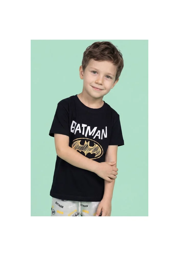 أر أند بي 2 Pack Batman Print T-Shirts with Short Sleeves