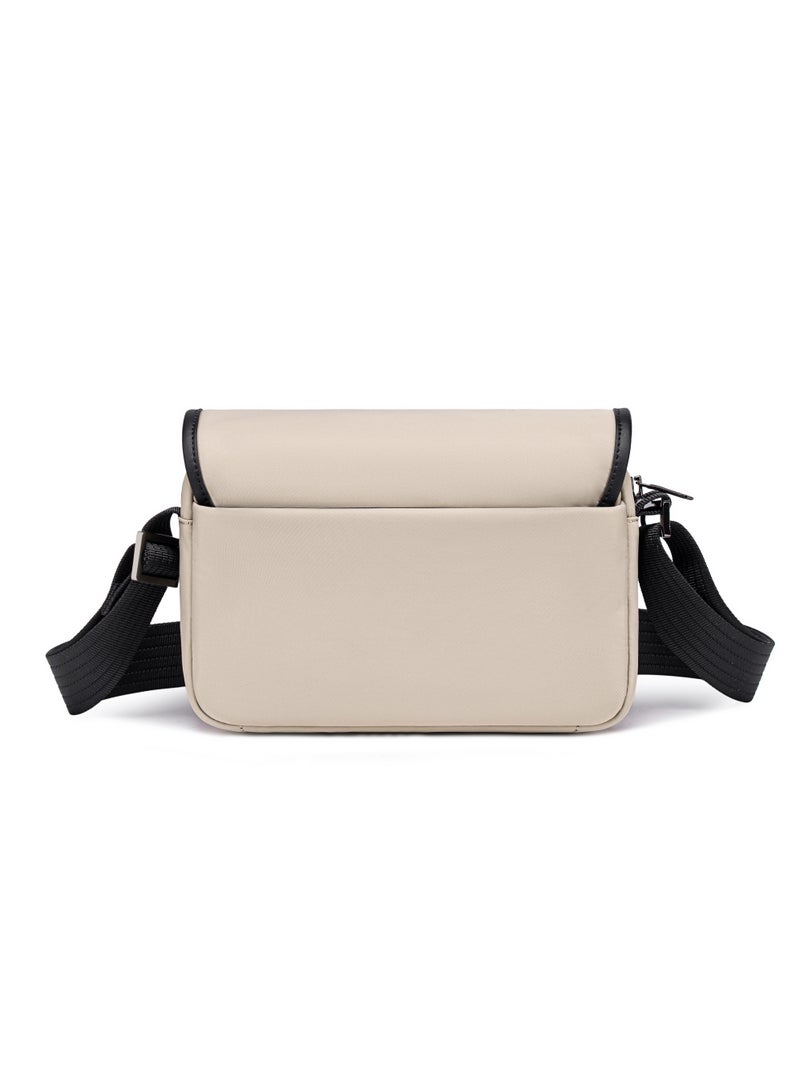 ARCTIC HUNTER Unisex Small Shoulder Bag Durable Water-Resistant Compact Sling Bag with Multiple Compartments for Casual/ Daily/ Travel, KB00828, Khaki - Image 5