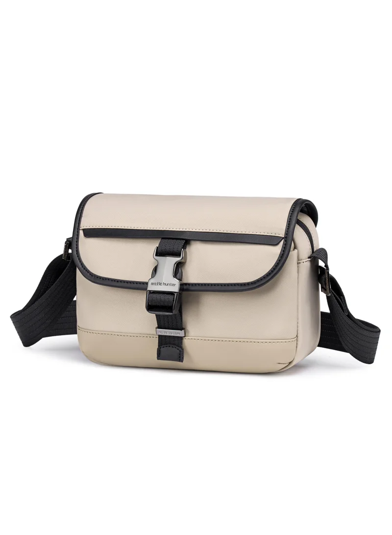 أركتيك هانتر unisex small shoulder bag durable water-resistant compact sling bag with multiple compartments for casual/ daily/ travel, kb00828, khaki