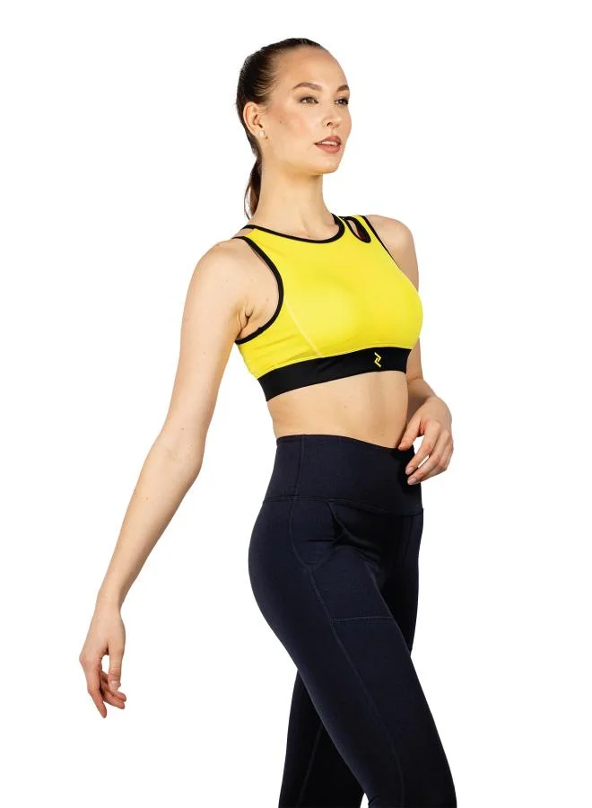 ZAECY Women's High-Support Padded Sports Bra