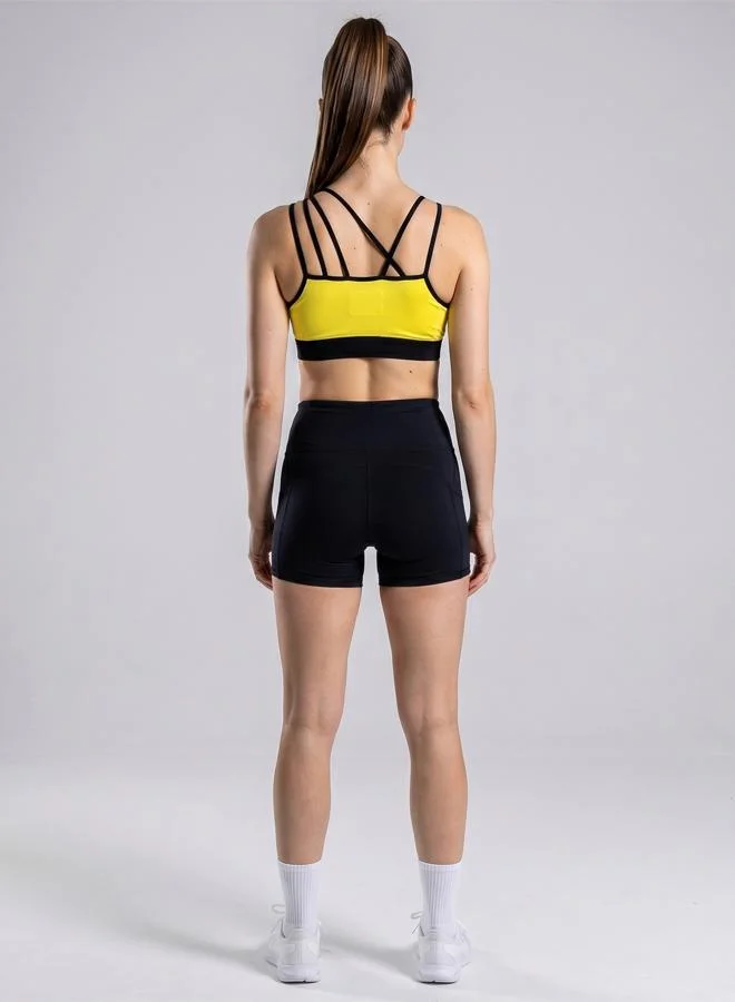 ZAECY Yellow Women's High-Support Padded Sports Bra for Women | Best Price UAE
