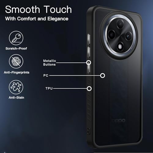 KARWAN®️ Shockproof Back Case Cover for Oppo F27 Pro 5G | Camera Protection Bump |Shockproof Back Case Cover for Oppo F27 Pro 5G - Black - Image 4