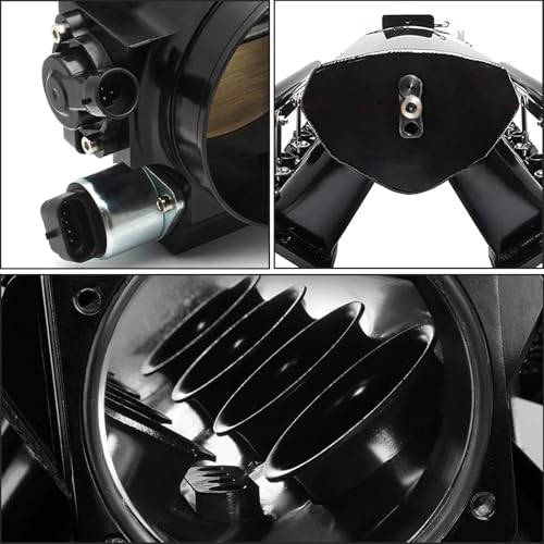 YESHMA For LS LS1 LS2 LS6 Intake Manifold with Throttle Body Compatible with Chevy 4.8L 5.3L 5.7L 6.0L (92MM Black) - Image 4