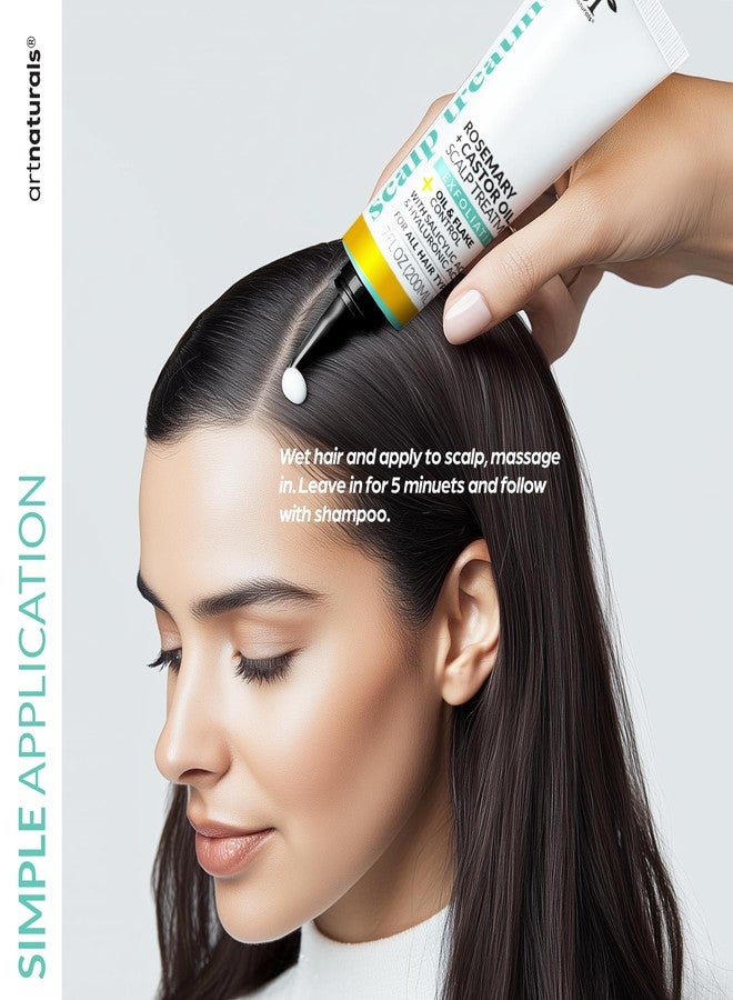 Artnaturals Rosemary + Castor Oil Scalp Treatment- Gentle Formula for Sensitive Scalps, Reduces Flakiness & Supports Hair Restoration - Image 4