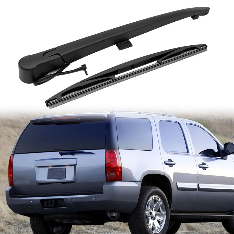 15277756 Rear Window Wiper Arm Blade Set Compatible with Cadillac Escalade Gmc Yukon Chevrolet Tahoe Suburb20072013 Replacement Back Windshield Wiper Accessories