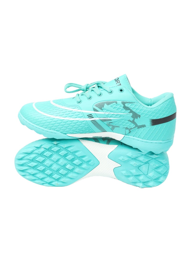 حذاء كرة قدم للأطفال – إغلاق بأربطة، سطح مزخرف – المقاسات الأوروبية 31–36 - Image 4