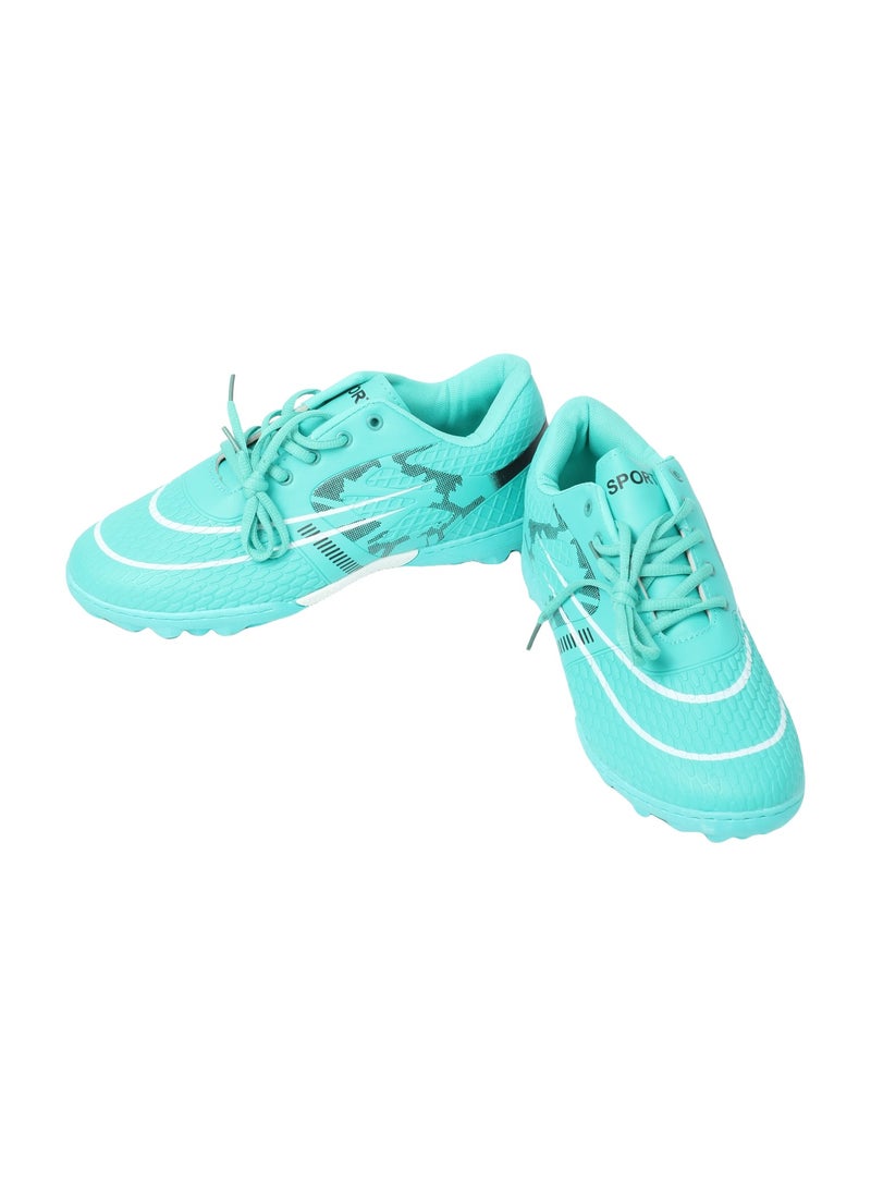 حذاء كرة قدم للأطفال – إغلاق بأربطة، سطح مزخرف – المقاسات الأوروبية 31–36 - Image 3