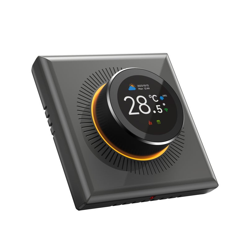 Smart Thermostat: Gray 1.32" TFT Screen - Precise Temperature Control With Ambient Lights for Smart Home, Home And Office Comfort - Image 1