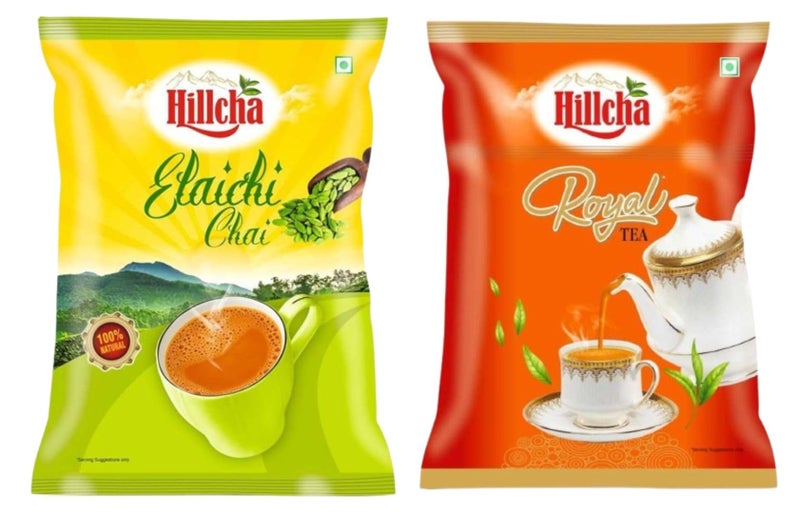 Hillcha Combo Of Elaichi Chai and Royal 250gm each Pack of 2 Pcs - Image 1