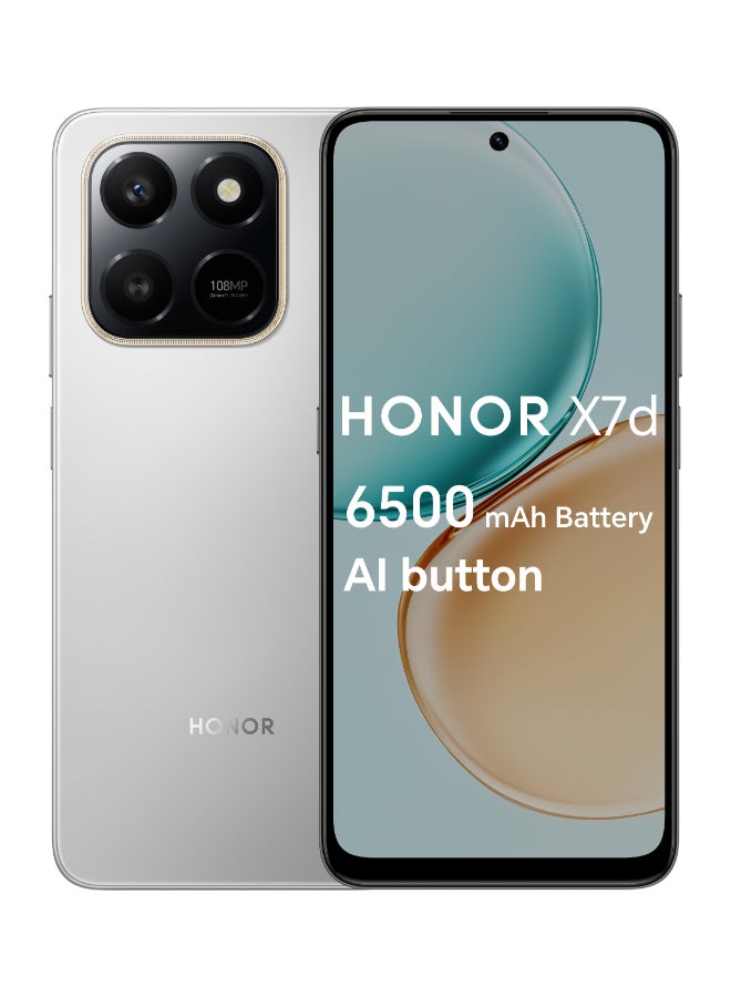 هونور X7d ثنائي الشريحة 4G ميتور فضي 8GB RAM 256GB - نسخة الشرق الأوسط - Image 1