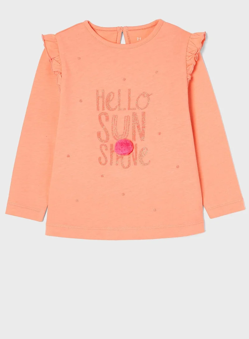 Zippy Infant Sun & Shine Ruffle T-Shirt