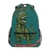 senya School Backpack Skateboard Dinosaur Teens Girls Boys Schoolbag Travel Bag - Image 2