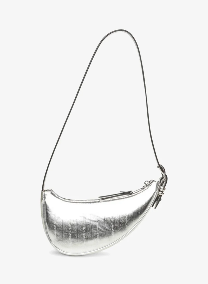 Steve Madden  Steve Madden Bicy-E-Sil Women's Silver Shoulder Bag for Women | Best Price UAE