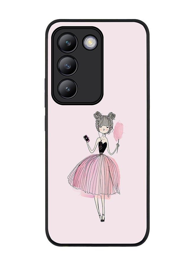 Stylizedd Rugged Black edge case for Vivo V30 Lite 5G, Slim fit Soft Case Flexible Rubber Edges Anti Drop TPU Gel Thin Cover -  Lost in Music - Image 1