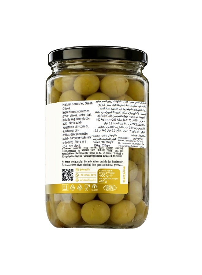 Kozoliv Scratched Premium Turkish Green Olives 400 gr - Image 4