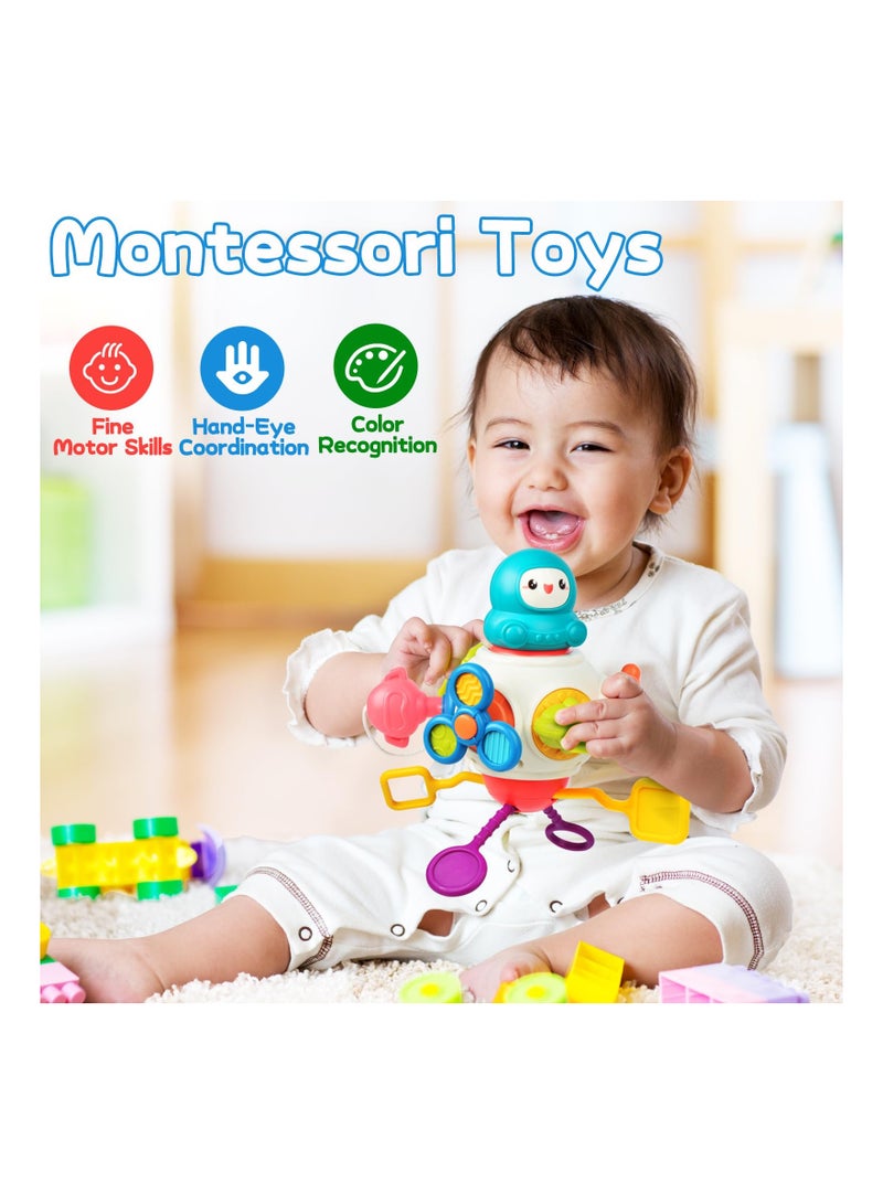Zikra Sensory Toys Toddlers for Toddlers 1-3, Montessori Activity Cubes Busy Board Educational Learning Toys Interactive Baby Toys Car Travel Activities Cognitive Development Toys for Kids Gifts - Image 3