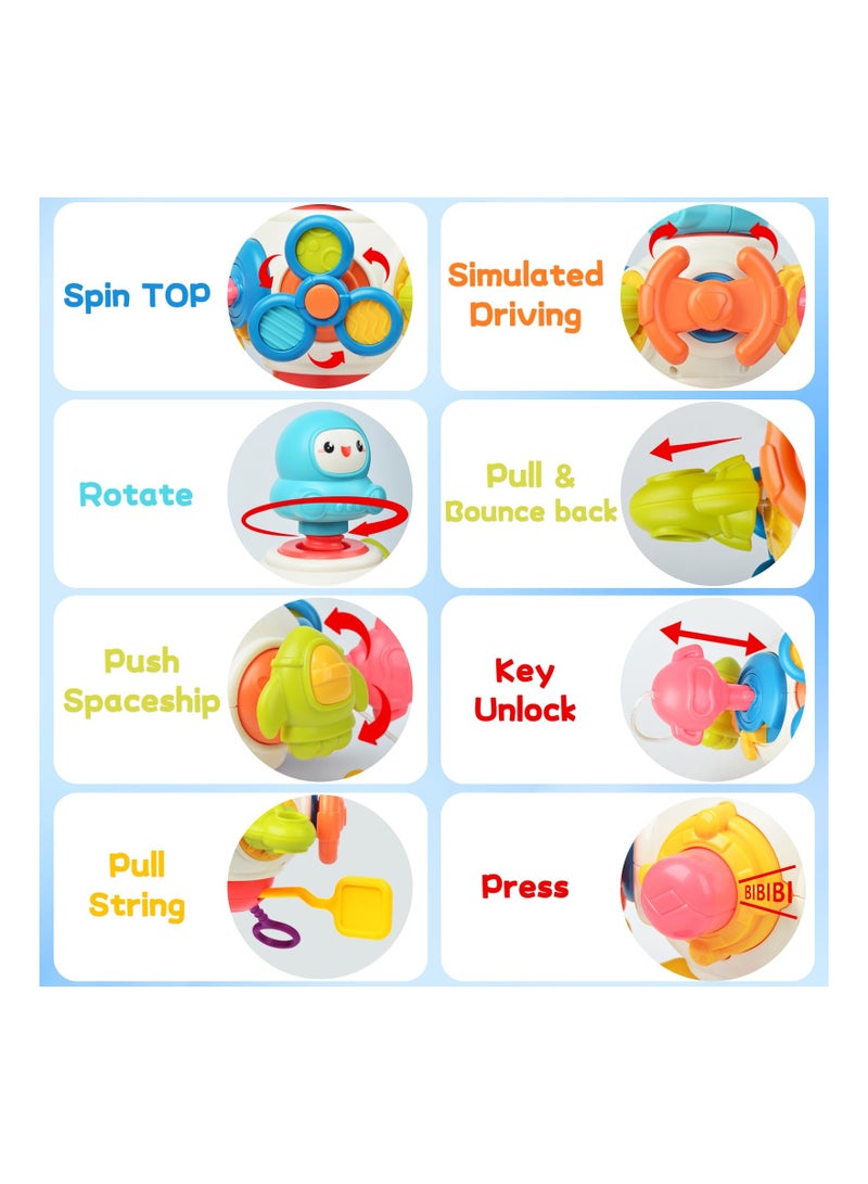 Zikra Sensory Toys Toddlers for Toddlers 1-3, Montessori Activity Cubes Busy Board Educational Learning Toys Interactive Baby Toys Car Travel Activities Cognitive Development Toys for Kids Gifts - Image 2