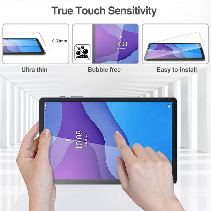 Procases [2 Pack] Screen Protector For Lenovo Tab M10 Hd 2Nd Gen (Tb-X306X) / Smart Tab M10 Hd 2Nd Gen (Tb-X306F) 10.1 Inch 2020 Release, Tempered Glass Screen Film Guard Screen Protector Clear - Image 5