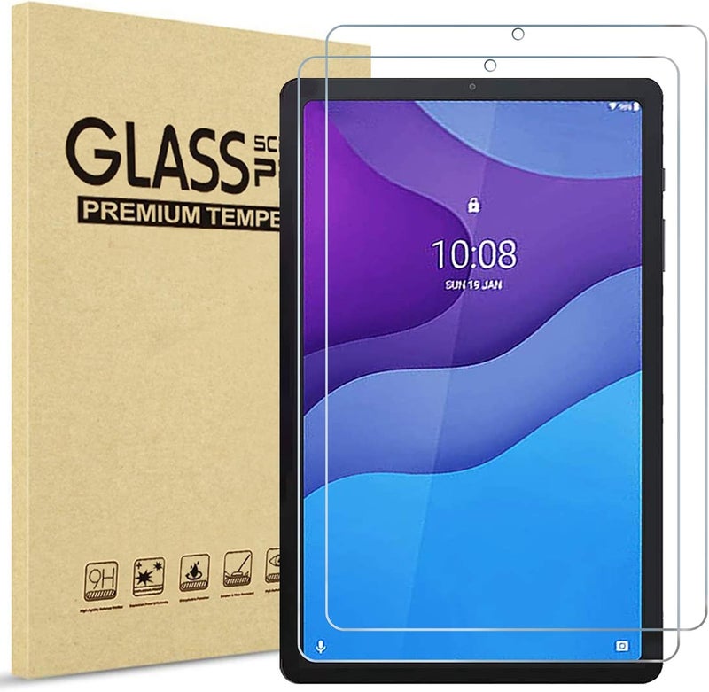 Procases [2 Pack] Screen Protector For Lenovo Tab M10 Hd 2Nd Gen (Tb-X306X) / Smart Tab M10 Hd 2Nd Gen (Tb-X306F) 10.1 Inch 2020 Release, Tempered Glass Screen Film Guard Screen Protector Clear - Image 1