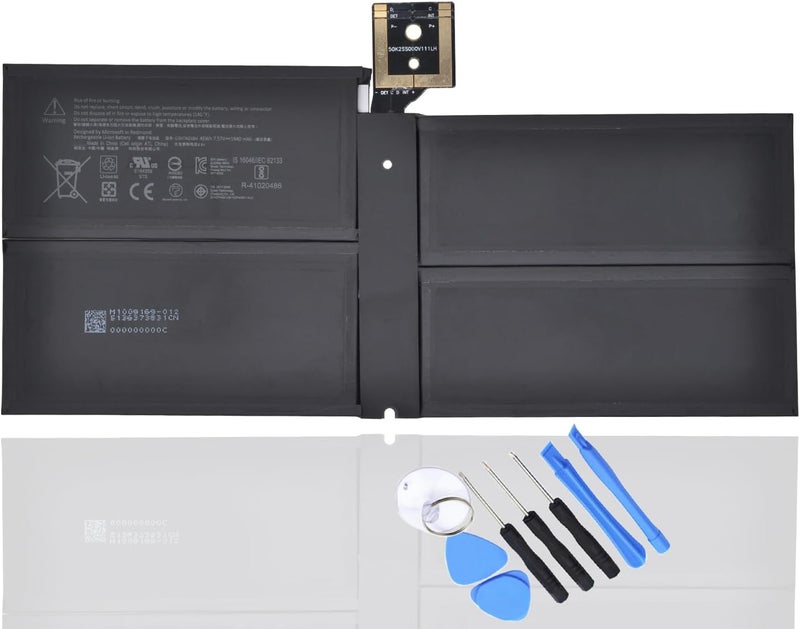 G3HTA038H DYNM02 Laptop Battery for Microsoft Surface Pro 5th Model 1796/2017 Surface Pro 6 Model 1807/1809/1796,/2018 12.3" 2-in-1 Core i5 i7 m3 FJU-00001 FKJ/FKG-00001 7.57V 45Wh 5940mAh - Image 1