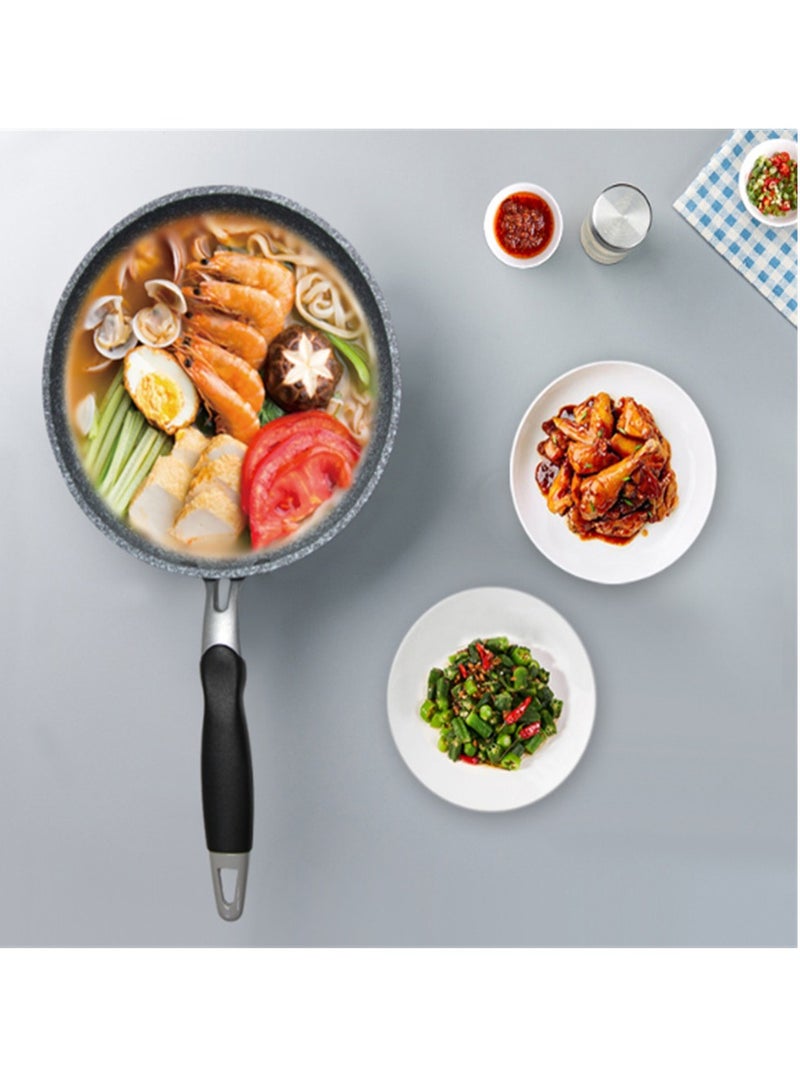 AROAQ Smart Wok Pan With Marble Coating, Aluminium Fry Pan With Heat-resistant Handle,  Steak Cooking Gas Stove Skillet Cookware Tool For Kitchen Set, (Pancake Pan) - Image 4