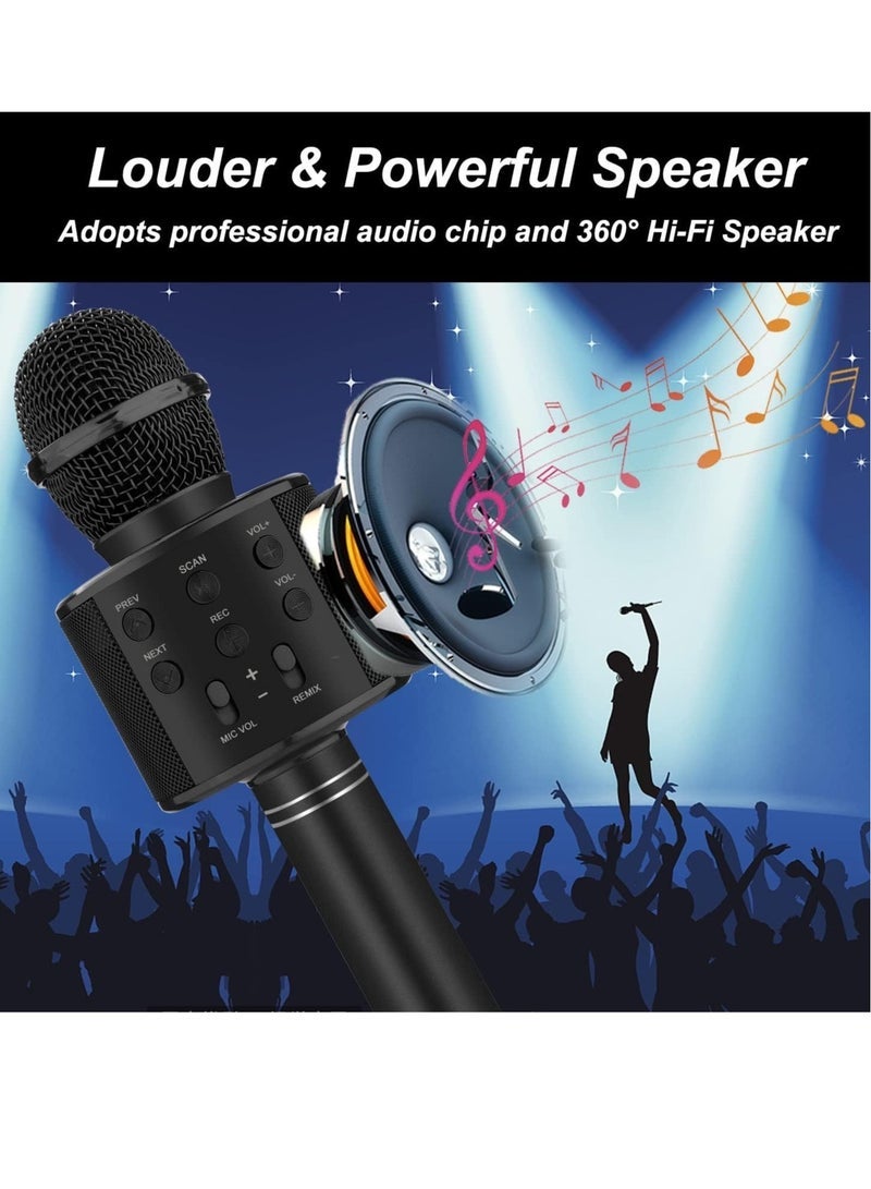 Bluetooth Karaoke Microphone Wireless,Portable Singing Microphone for Kids Adults,Karaoke Machine for Kids Toys,Birthday Gifts Ideas - Image 4