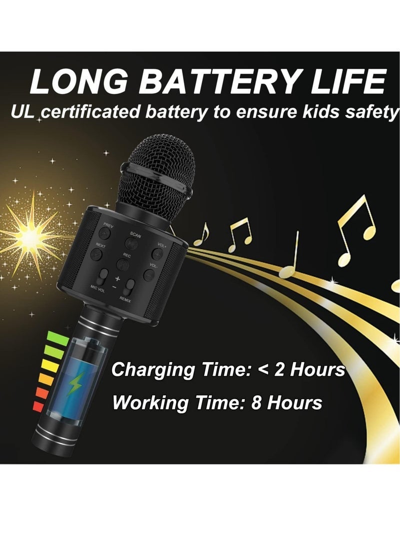 Bluetooth Karaoke Microphone Wireless,Portable Singing Microphone for Kids Adults,Karaoke Machine for Kids Toys,Birthday Gifts Ideas - Image 5
