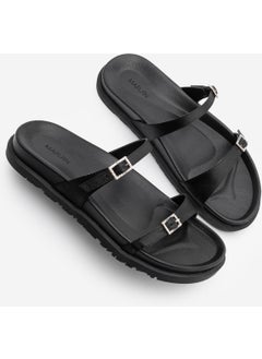 MARJIN Women's Stoned Banded Casual Slippers Esruna  - Image 1