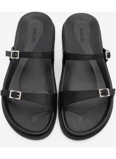 MARJIN Women's Stoned Banded Casual Slippers Esruna  - Image 4