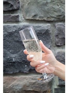 Hubby Chef Unbreakable Glass Marin Champagne Glass Goblet Set of 6  - Image 3