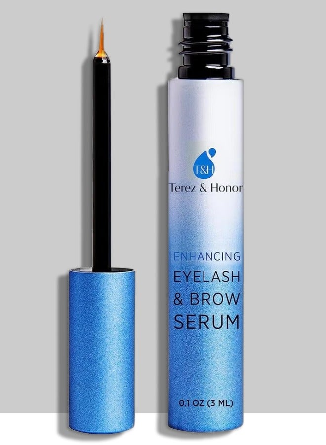 TEREZ & HONOR Natural Eyelash Growth Serum and Brow Enhancer to Grow Thicker, Longer Lashes for Long, Luscious Lashes and Eyebrows[3ml] - Image 1