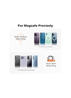 erorex Rotatable Dashboard Magnetic Phone Holder for Car, Magsafe Car Mount for Dashboard and More Places, Universal Mobile Phone Holder Compatible with iPhone 15 14 13 12 Bendable Memory Alloy  - Image 4
