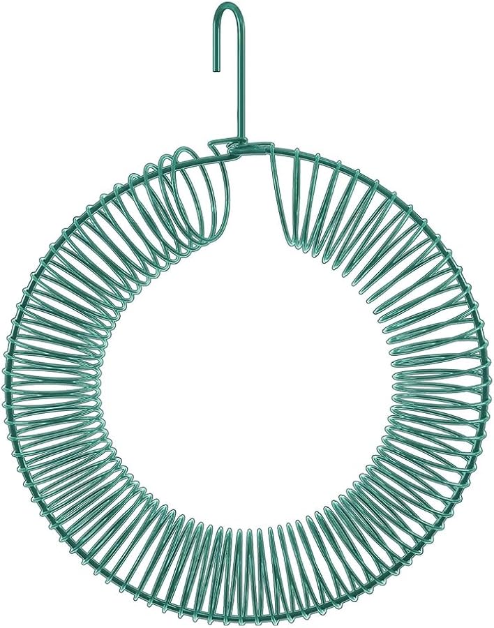 Solid Steel Peanut Wreath Bird Feeder 16 Inch Rust Waterproof With Hook - Image 2