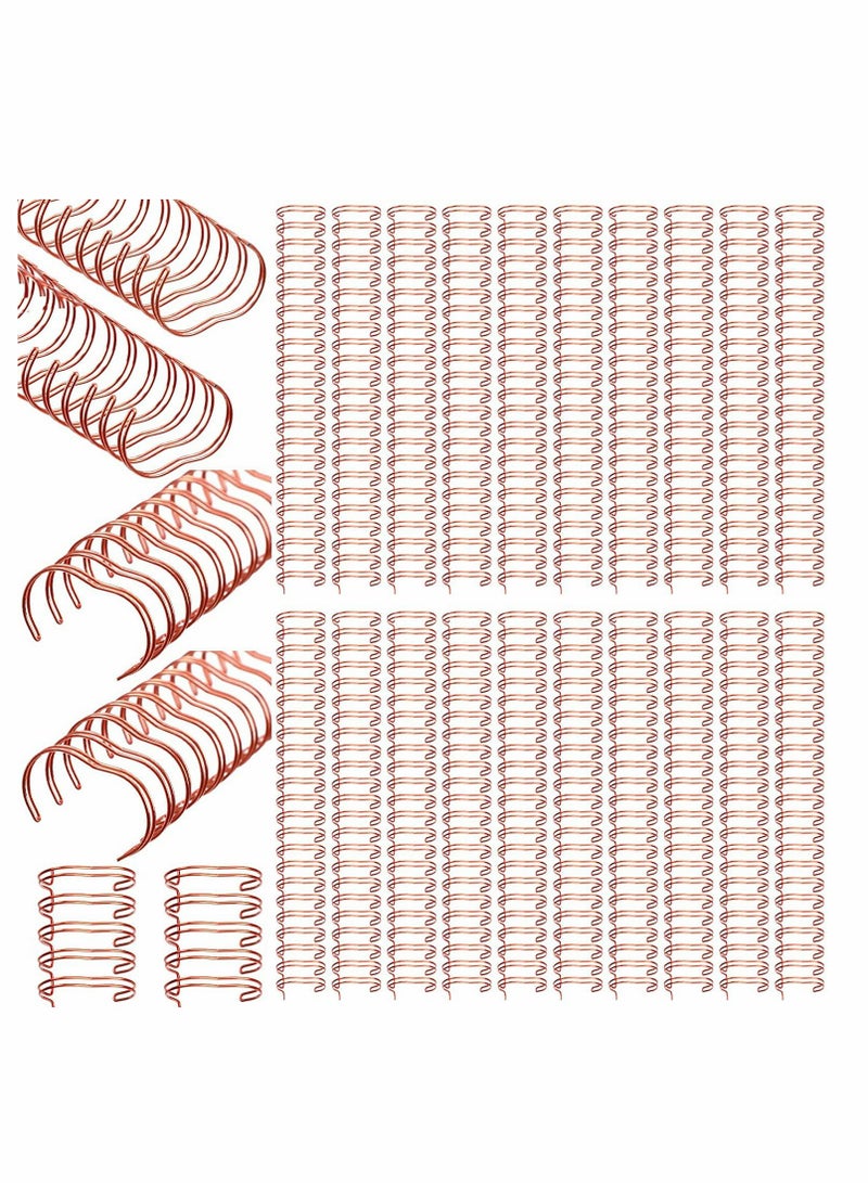 20 Pcs Twin Loop Wire Binding Spines 1 Inch 23 Holes Binder Combs for Secure Document Binding - Image 1
