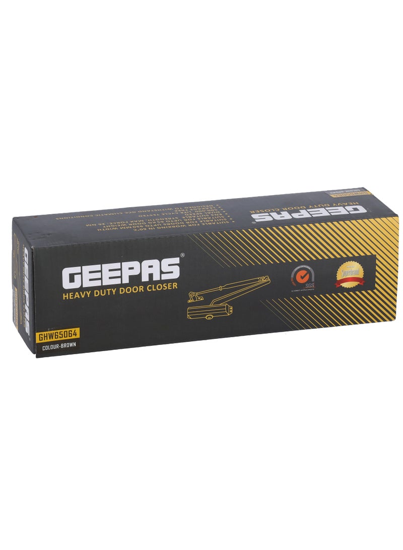 GEEPAS Geepas GHW65064 Heavy duty Door Closure, Durable Material with Double Speed Leak Free Hydraulic Working, Ideal for 45-65Kg Door for Office, Showrooms, Shops & More, 1 Years warranty  - Image 5