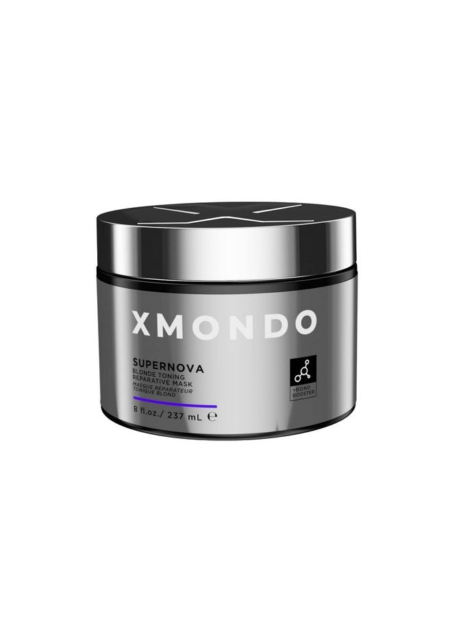 XMONDO XMONDO Hair Supernova Blonde Toning Reparative Mask | Vegan Formula Reduces Unwanted Brassy & Yellow Tones on Blonde, Highlighted, and Gray Hair | 8 Fl Oz, 1-Pack  - Image 1